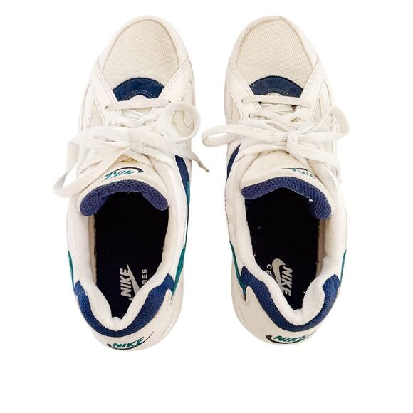 Vintage Nike Ceres Sneakers Mens sz 9.5 1995 White Navy Teal Rare Tennis Shoes main image 6